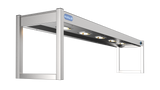 Nordstar Heated Gantry Single Tier Chefs Rack Overshelf 1800mm 5 Quartz Lamp | STG1800 Heated Gantry Chef's Rack Nordstar