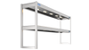 Nordstar Heated Gantry Double Tier Chefs Rack Overshelf 1800mm 6 Quartz Lamp | DTG1800 Heated Gantry Chef's Rack Nordstar