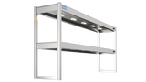 Nordstar Heated Gantry Double Tier Chefs Rack Overshelf 1800mm 6 Quartz Lamp | DTG1800 Heated Gantry Chef's Rack Nordstar