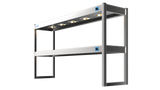 Nordstar Heated Gantry Double Tier Chefs Rack Overshelf 1500mm 6 Quartz Lamp | DTG1500 Heated Gantry Chef's Rack Nordstar