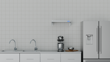 Nordstar Stainless Steel Wall Shelf 600mm Wide | NSWS600 Stainless Steel Wall Shelves Nordstar
