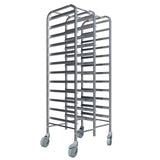 Empire Twin Stainless Steel GN 1/1 Racking Trolley 15 Tier - GNT-15TWIN GN & Racking Trolleys Empire   