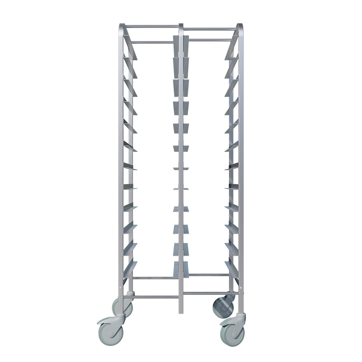 Empire Twin Stainless Steel GN 1/1 Racking Trolley 15 Tier - GNT-15TWIN GN & Racking Trolleys Empire   