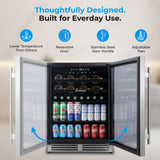 Subcold Integra60 Integrated 2 in 1 Drinks & Wine Cooler Drinks Display Fridge