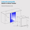 Subcold Integra60 Integrated 2 in 1 Drinks & Wine Cooler Drinks Display Fridge