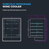 Subcold Integra60 Integrated 2 in 1 Drinks & Wine Cooler Drinks Display Fridge