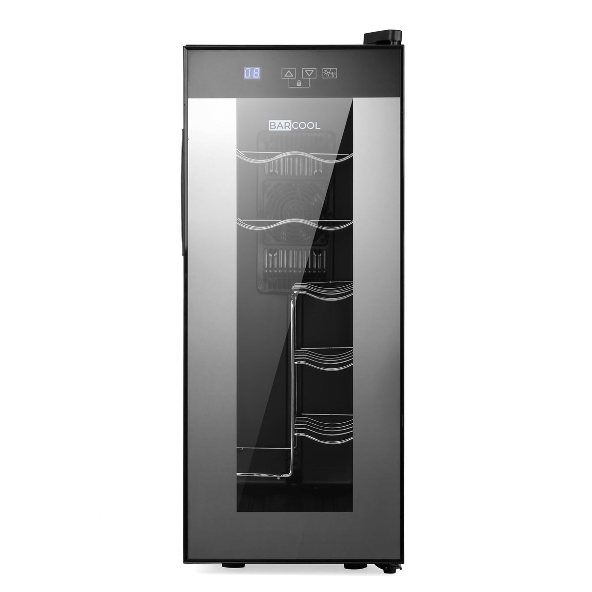 Barcool Vino12 LED Slim Wine Cooler Countertop Drinks Display Fridge 12 Bottle Capacity
