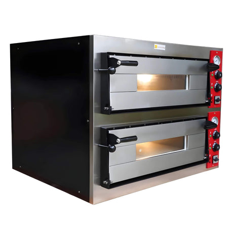 Empire Forno Premium Twin Deck Electric Pizza Oven 8 x 12 Inch - EMP-TDPO Twin Deck Pizza Ovens Empire   