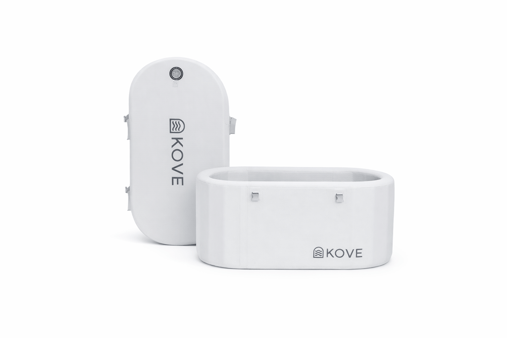 KOVE Pro Ice Bath – Compact Reclined Cold Plunge (Chiller Compatible) White