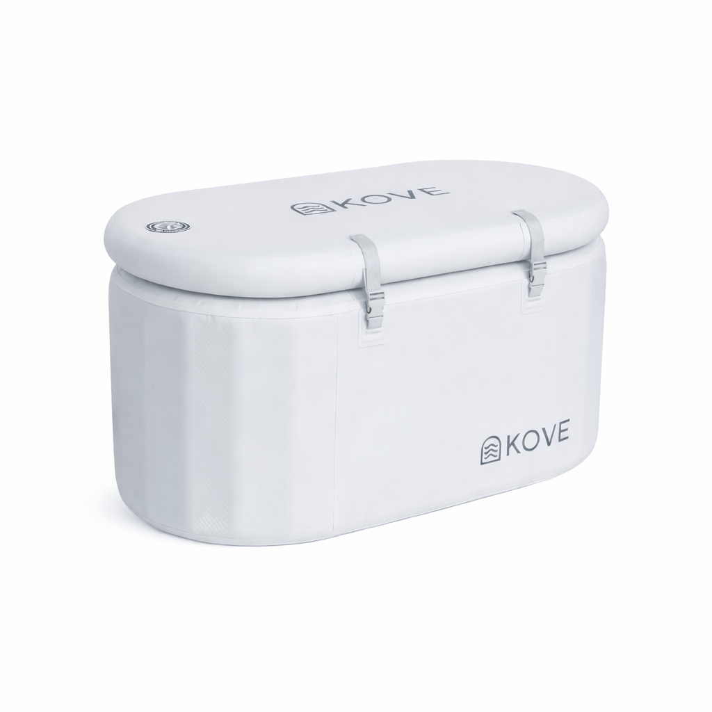 KOVE Pro Ice Bath – Compact Reclined Cold Plunge (Chiller Compatible) Black