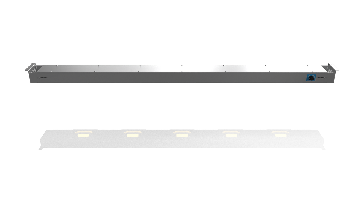 Nordstar Heated Gantry Strip Light Retro Fit 1600 - 1700mm | NSGL1600-1700 Heated Gantry Chef's Rack Nordstar