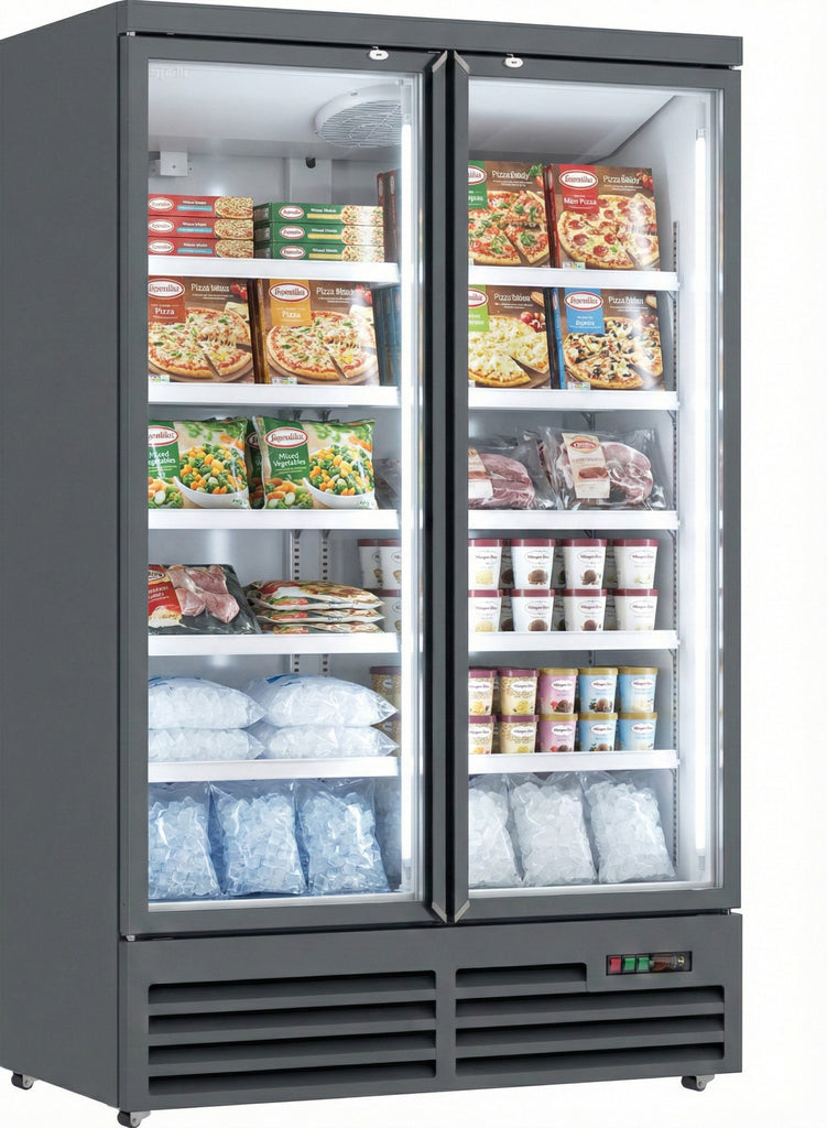 Prodis Heavy Duty Low Energy Double Door Display Freezer | XPD1250-N-MK2