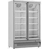 Prodis Heavy Duty Low Energy Double Door Display Freezer | XPD1250-N-G-LE