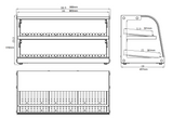 Empire Glass Countertop Display Case Bakery Deli Cake Ambient - EMP-Z150R-C Ambient Display Units Empire