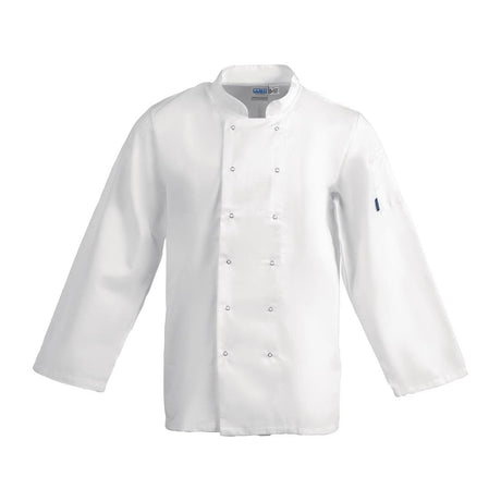 Whites Vegas Unisex Chefs Jacket Long Sleeve White XXL - A134-XXL Whites Chef Jackets and Tunics Whites Chefs Clothing   