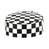 Whites Chefs Skull Cap Big Black and White Check - A161 Chef Beanies & Skull Caps Whites Chefs Clothing   