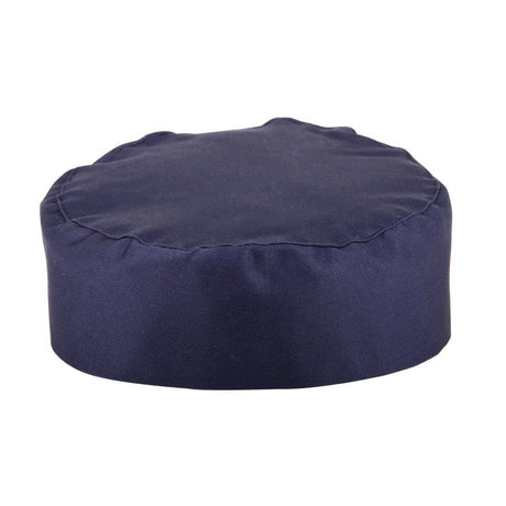 Whites Chefs Skull Cap Blue - A204 Chef Beanies & Skull Caps Whites Chefs Clothing   