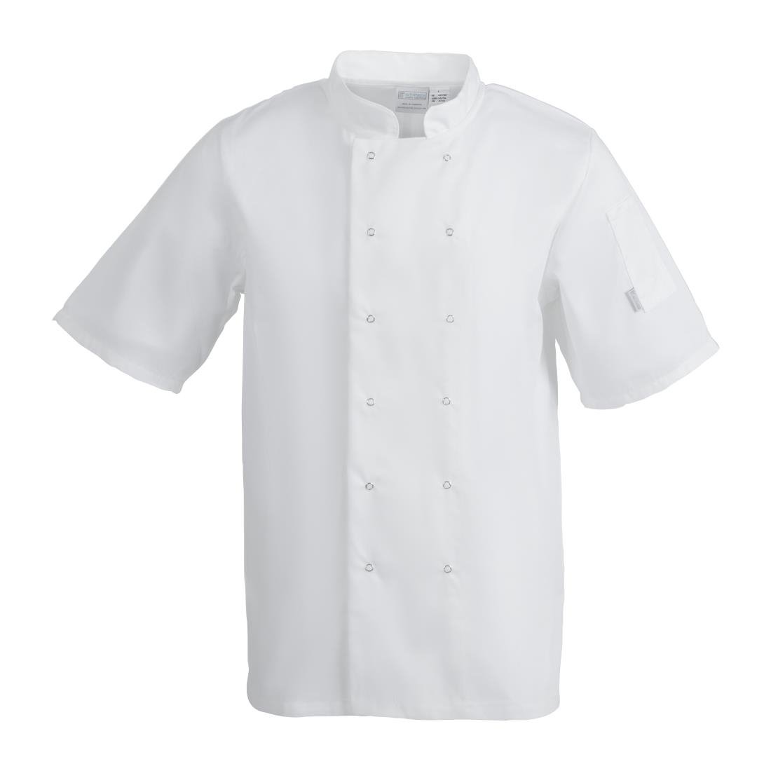 Whites Vegas Unisex Chefs Jacket Short Sleeve White 3XL - A211-3XL  Whites Chefs Clothing   