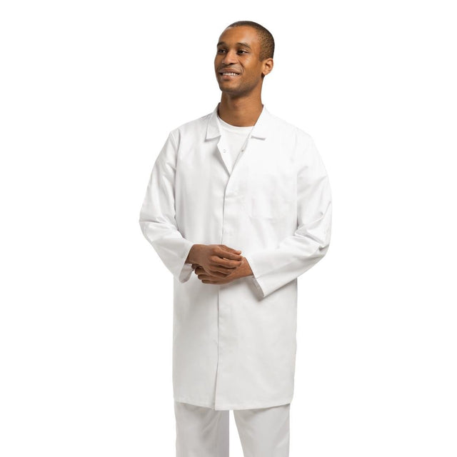 Whites Men's Hygiene Coat L - A360-L  Whites Chefs Clothing   