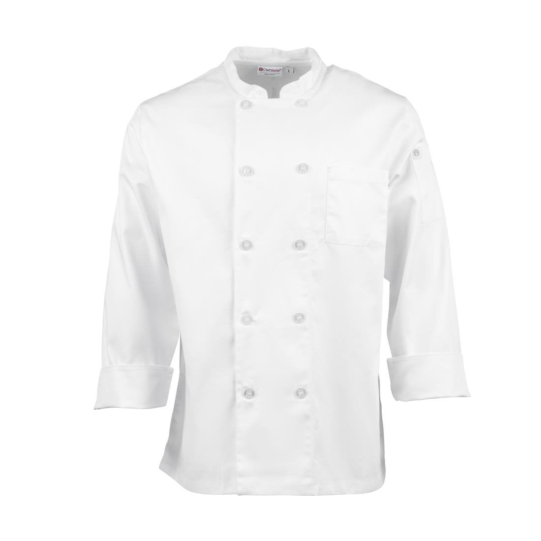 Chef Works Le Mans Chefs Jacket White 8XL - A371-8XL Chef Works Chefs Jackets Chef Works   
