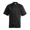Whites Vegas Unisex Chefs Jacket Short Sleeve Black S - A439-S Whites Chef Jackets and Tunics Whites Chefs Clothing   