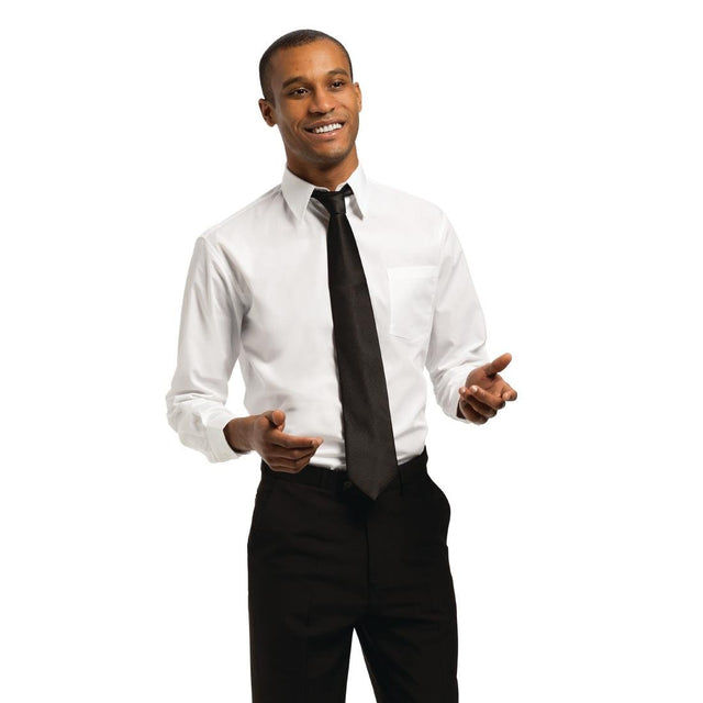 Chef Works Unisex Long Sleeve Shirt White S - A730-S Dress Shirts Chef Works   