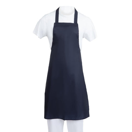 Whites Light Duty Water Resistant Bib Apron Blue - A896 Aprons Whites Chefs Clothing