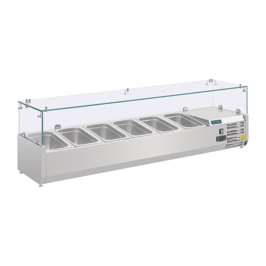Polar G-Series Countertop Prep Fridge 6x 1/4GN - AB090  Polar   