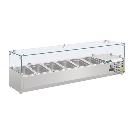Polar G-Series Countertop Prep Fridge 6x 1/4GN - AB090  Polar   
