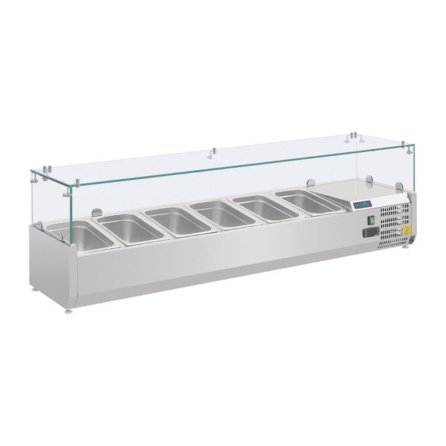 Polar G-Series Countertop Prep Fridge 6x 1/4GN - AB090  Polar   