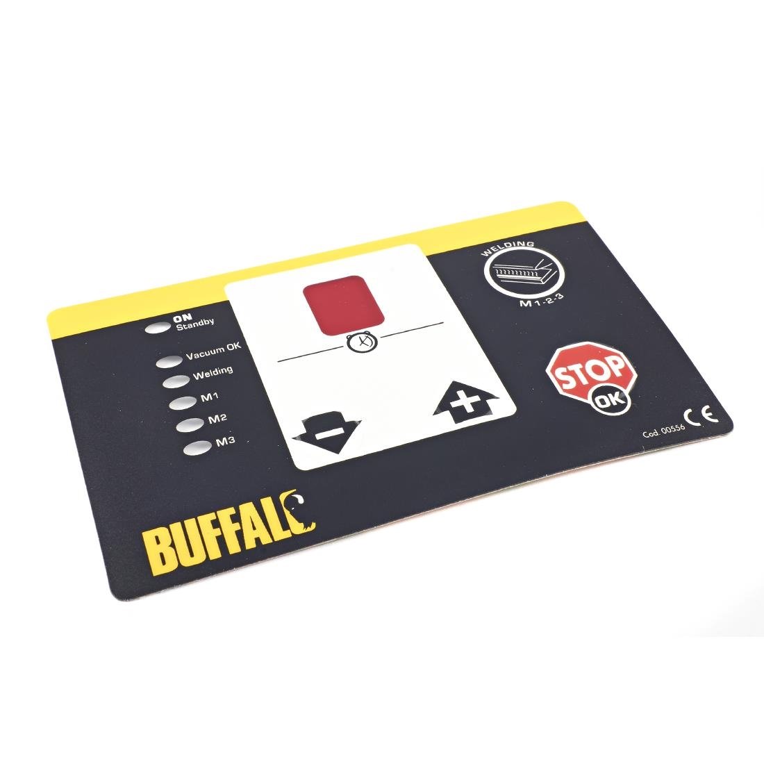 Control Panel Adhesive Label for Buffalo Vac Pack Machine - AD675  Buffalo   