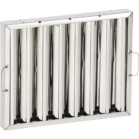 Kitchen Canopy Baffle Filter 400 x 400mm - AE298 Stainless Steel Canopy Baffle Filters Non Branded