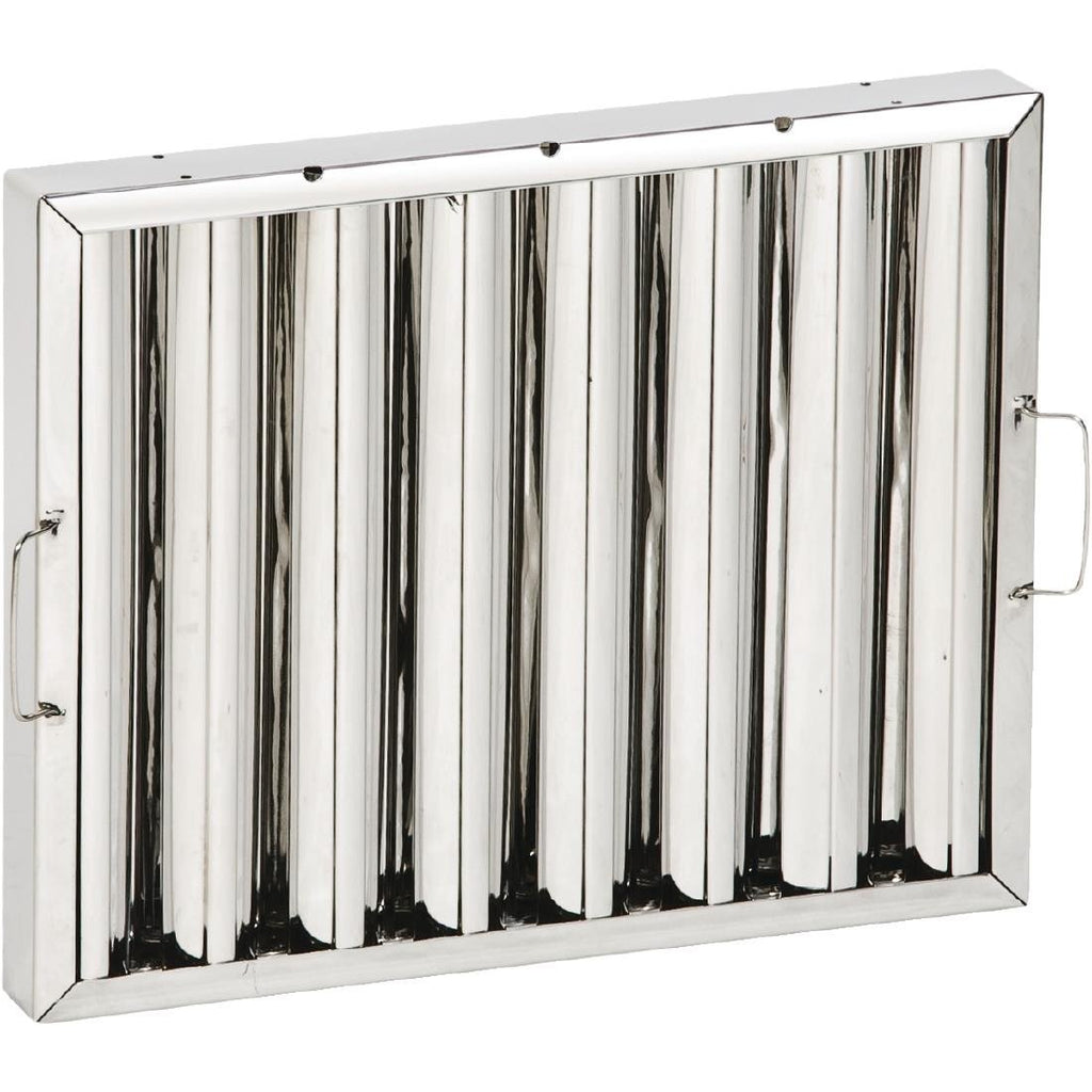 Kitchen Canopy Baffle Filter 400 x 500mm - AE299 Stainless Steel Canopy Baffle Filters Non Branded