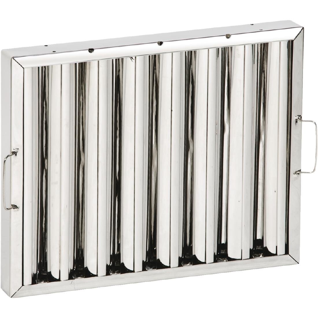 Kitchen Canopy Baffle Filter 400 x 500mm - AE299 Stainless Steel Canopy Baffle Filters Non Branded