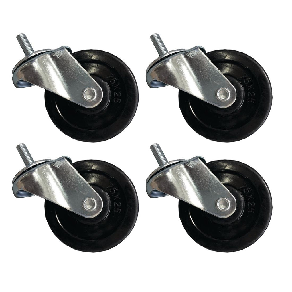 Castor Set for Combi BBQ and Griddle - AG911  Buffalo   