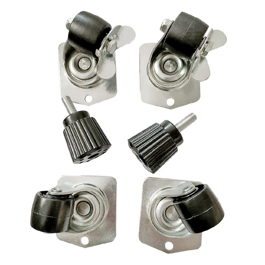 Polar Set of 6 Castors and Adjustable Feet - AK836  Polar   