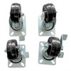 Polar Set of 4 Standard and Braked Castors - AK837  Polar   