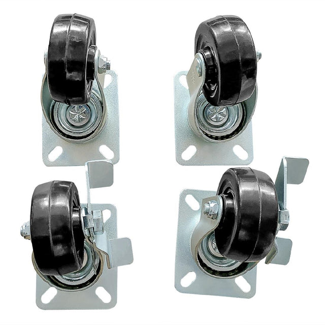 Polar Set of 4 Standard and Braked Castors - AK837  Polar   