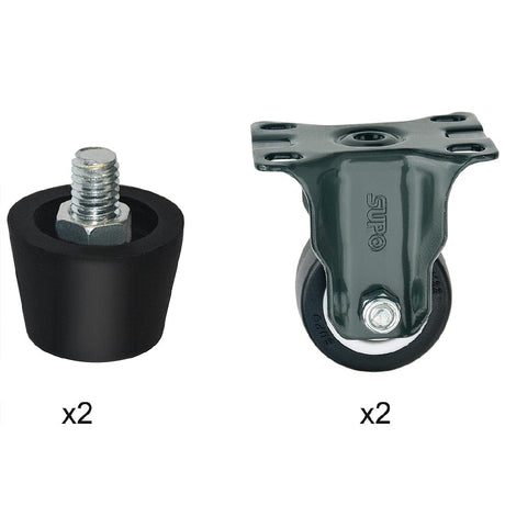 Buffalo Complete Feet and Set of 4 Standard Castors - AL006  Buffalo   