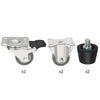 Buffalo Complete Feet and Set of 6 Standard Castors - AL007  Buffalo   