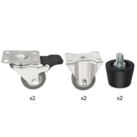 Buffalo Complete Feet and Set of 6 Standard Castors - AL007  Buffalo   