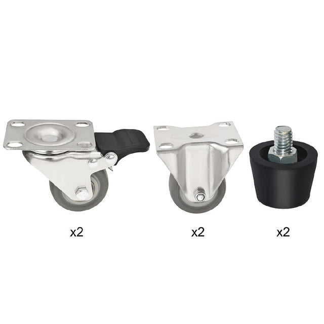 Buffalo Complete Feet and Set of 6 Standard Castors - AL007  Buffalo   