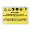 Buffalo Warning Label - AP476  Buffalo   
