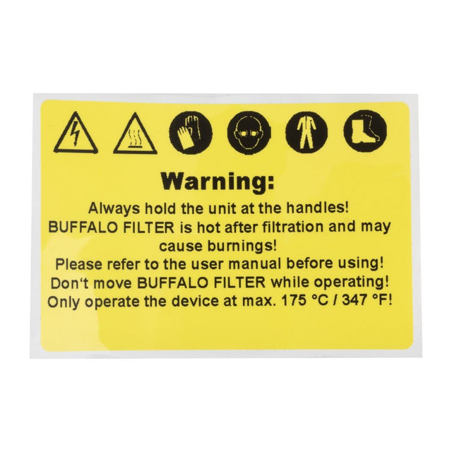 Buffalo Warning Label - AP476  Buffalo   