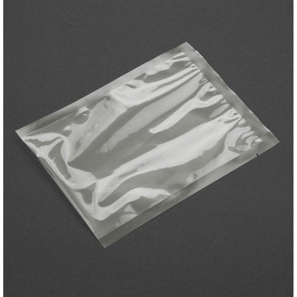 Vogue Compostable Embossed Vacuum Sealer Bags 150x250mm (Pack of 50) - AT209  Vogue   