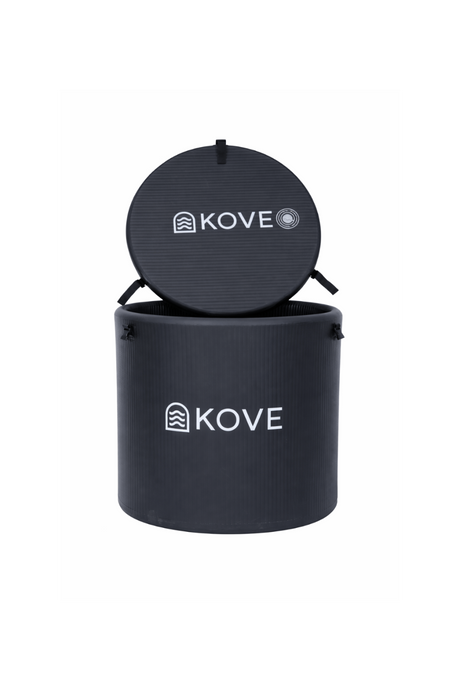 KOVE Core Ice Bath – Compact Upright Cold Plunge (Chiller Compatible) Black Ice Baths & Cold Plunges Kove Designs