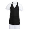Whites V Neck Service Apron Black - B128  Whites Chefs Clothing   