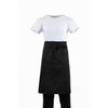 Regular Bistro Apron Black With Pocket - B133 Aprons Whites Chefs Clothing