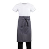 Whites Regular Bistro Apron Charcoal - B158 Aprons Whites Chefs Clothing