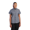 Chef Works Womens Grey Cool Vent Chef Shirt L - B182-L Chef Shirts Chef Works   
